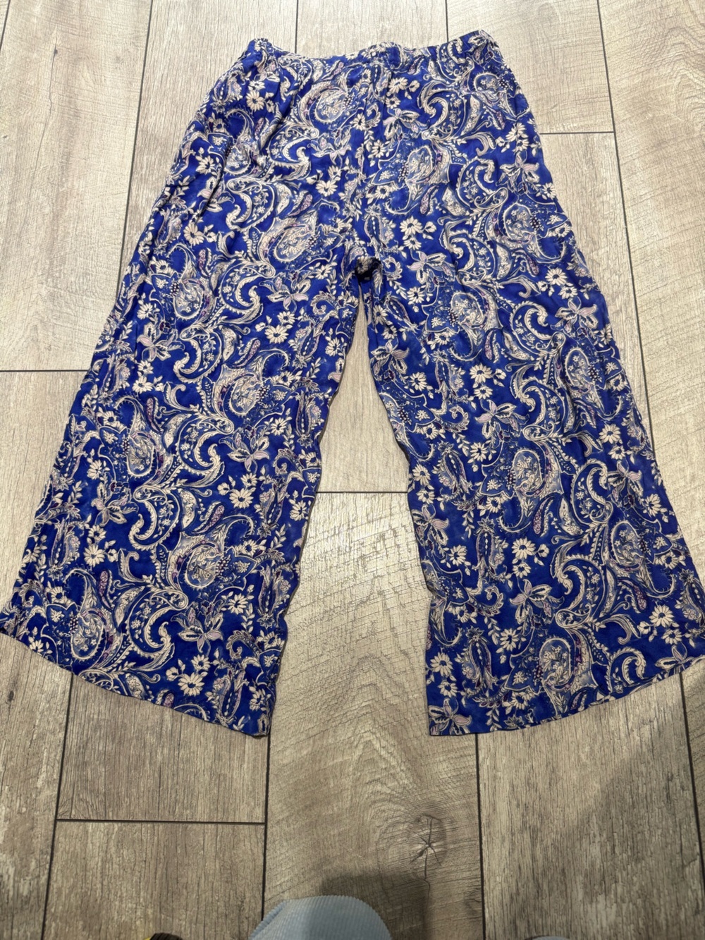 Philosophy Royal Blue Paisley Palazzo Pants Size Small/X-Small